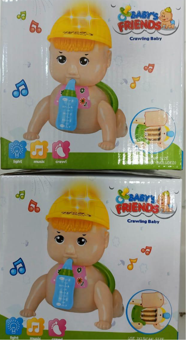 3D crawling baby